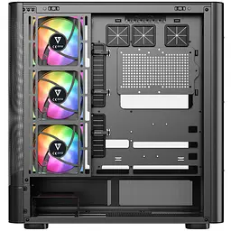 Корпус ModeCom VOLCANO AQ400 ARGB MIDI SIDE LCD 6,2” 4x120mm fans BLACK без БЖ ATX - мініатюра 4
