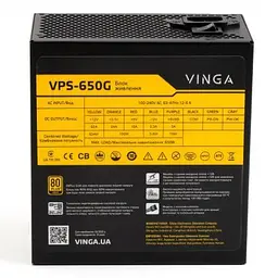 Блок живлення Vinga 650W (VPS-650G) - мініатюра 7