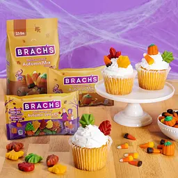 Жувальні цукерки Brach's Halloween Autumn Leaves Mellowcreme Candy 227 г - мініатюра 4