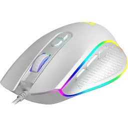 Комп'ютерна мишка ModeCom Veles Volcano ігрова 12800dpi. 8кн.,RGB біла (M-MC-VELES-200)