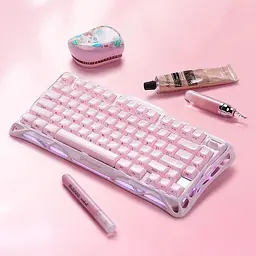 Клавіатура GravaStar Mercury K1 80keys Kailh Cheery Pink EN/UKR Sakura Pink (GS_K1_P_PNK) - мініатюра 15