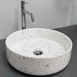 Умивальник VBI Bari S grey mosaic накладний VBI-011606, Сірий - мініатюра 4