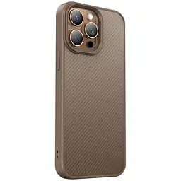 TPU чохол Carbon Protective with Magsafe для Apple iPhone 15 Pro (6.1) Coffee