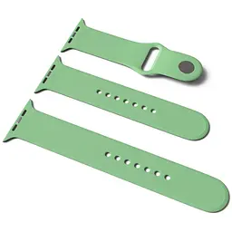 Силіконовий ремінець для Apple Watch Sport Band 38/40/41/42mm(ser.10) (S/M  M/L) 3pcs М'ятний / Mint