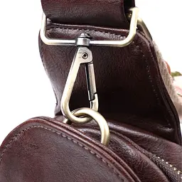 Зручна сумка через плече в модному кольорі з екошкіри Vintage 22794 коричнева - мініатюра 10