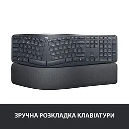 Клавіатура Logitech K860 ERGO Graphite (920-010108) - мініатюра 2
