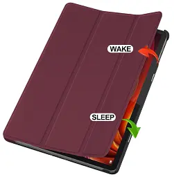 Чохол до планшета BeCover Smart Case Lenovo Idea Tab Plus 12.1" Red Wine (715085) - мініатюра 4