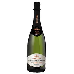 Вино ігристе Dulong Cremant De Bordeaux Brut, біле, брют, AOP, 11,5-12%, 0,75 л