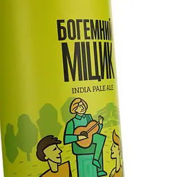 Пиво Jager Brewery Богемний Міцик світле 5.1% 0.5 л з/б - мініатюра 3