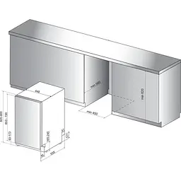 Посудомоечная машина Whirlpool WSIO 3T223 PCE X - мініатюра 2