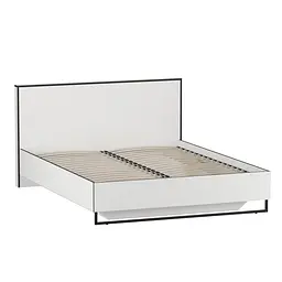 Ліжко двоспальне Moreli Forte F-0010 в стилі Loft на металевих ніжках 1680х980х2126 мм Білий