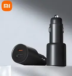 Автомобільний зарядний пристрій Xiaomi 43W USB-A+USB-C Dual Port Car Charger - мініатюра 2