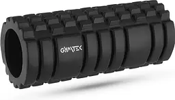 Масажний ролик Gymtek для йоги та фітнесу EVA 33*14см чорно-білий - мініатюра 1