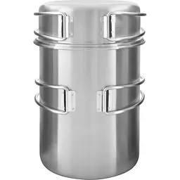 Набір посуду Tatonka Pot Set For Gas Cartridge 450+Burner Сріблястий - мініатюра 4
