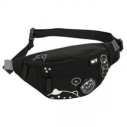 Сумка на пояс Yes SP-36 Black Cat чорна (550553) - мініатюра 2