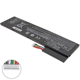 Акумулятор Acer AP12A3i (Aspire M3-481, M3-581, M5-481, M5-581 ) 11.1V 4500 mAh Black - мініатюра 2