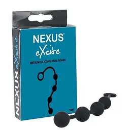 Анальні кульки середнього розміру Nexus Excite Medium, 25х2.5 см, чорний - мініатюра 2