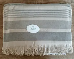 Простирадло махрове Parisa Home Pike 150х200 щільність 400 г/м2 бежеве - мініатюра 3