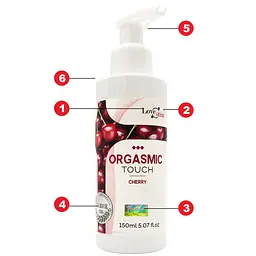 Гель масажний Love Stim Orgasmic Touch 150 мл вишня - мініатюра 2