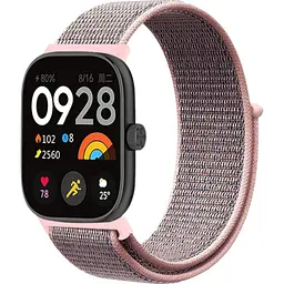 Ремінець ArmorStandart Nylon Loop для Xiaomi Mi Band 8 Pro/9 Pro / Redmi Watch 4/5 Grey/Pink (ARM82308) [145811]