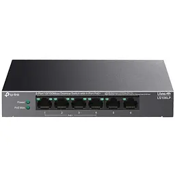 Комутатор LS106LP 6xFE (4xPoE), 41 Вт TP-Link teh0018246