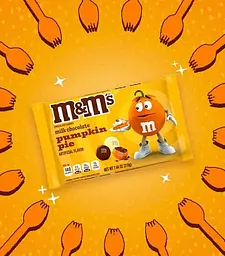 Драже M&M's Halloween Milk Chocolate Pumpkin Pie Candy 210 г - мініатюра 4