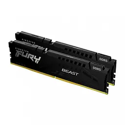 Пам'ять для настільних комп'ютерів Kingston FURY 32 GB (2x16GB) DDR5 5200 MHz Beast Black (KF552C40BBK2-32)