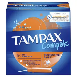 Тампони Tampax Compak Super Plus Duo, 16 шт. - мініатюра 3