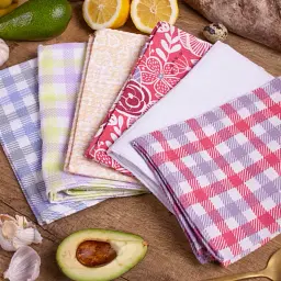 Набір вафельних рушників MirSon №620 Picnic cage 90х45 см 6 шт. (2200006740490) - мініатюра 2