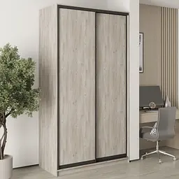 Шафа-купе дводверна MebelStar Стандарт BG 2ДСП 130x45x240 см Аляска сірий (MBS-9952)