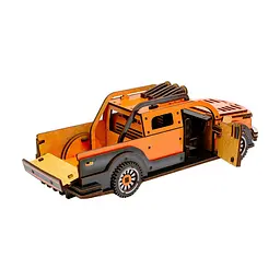Дерев'яний 3D конструктор "Пікап" 212 деталей PuzzleOK det0014996 - мініатюра 4