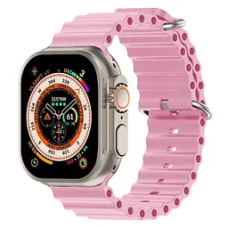Силіконовий ремінець на смарт-годинник для Apple Watch 38,40,41,42 mm, Ocean Band, vintage rose, зі зручною застібкою, для годинника епл вотч, спортивний, ArmorStandart (ARM74240) - мініатюра 2