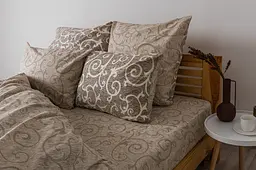Комплект постільної білизни ТЕП Soft dreams Beige And White сімейний бежевий з білим (2-03860_25169) - мініатюра 5