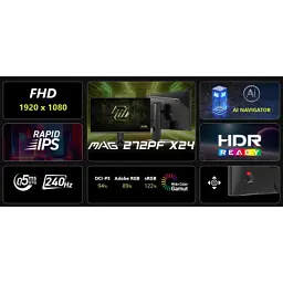 Монітор MSI MAG 272PF-X24 - мініатюра 8