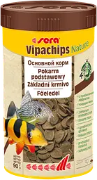 Сухий корм Sera Vipachips Nature для акваріумних донних риб чипси 250 мл 90 г