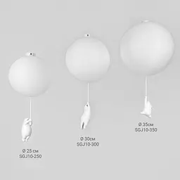 Світильник серії Bear Balloons Flush Mount Ø 30 см | Арт. SGJ10-300 | Line F - мініатюра 5