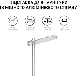 Підставка для навушників OfficePro LS350S Aluminium alloys Silver (LS350S) - мініатюра 4