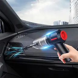 Пилосос автомобільний DK-03 HL-103B портативний акумуляторний потужний Black (16314) - мініатюра 5
