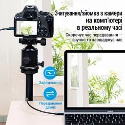 Кабель Vention COWBD USB-C - Mini-USB 0,5 м чорний (COWBD) - мініатюра 12