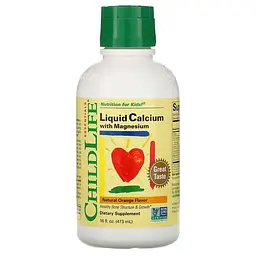 Вітаміни та мінерали ChildLife Liquid Calcium With Magnesium, 473 мл апельсин