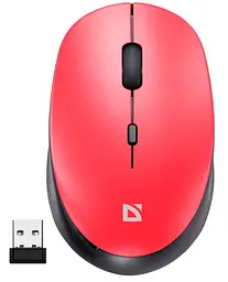 Мишка Defender Auris MB-027 Silent Wireless Red (52026)