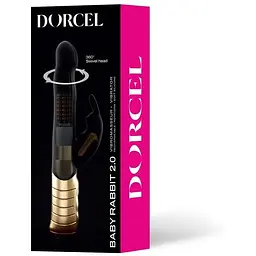 Вібратор-кролик Dorcel Baby Rabbit Gold 2.0 з перловим масажем і головкою, що обертається - мініатюра 7