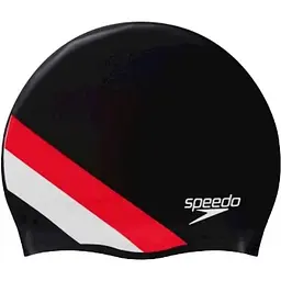 Шапочка для плавання Speedo Rev Moud Silc Cap Au Чорний/Червоний (1000-8-0933714662)