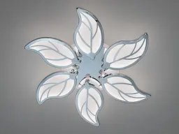 Світлодіодна люстра Diasha 8028/6HR LED 3color dimmer — стельова люстра у формі пелюсток із пультом і димером - мініатюра 4