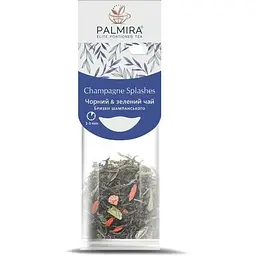 Суміш чорного і зеленого чаю Palmira Бризки шампанського на чашку 10 шт
