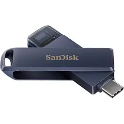 USB флеш накопичувач SanDisk 128GB Phone Drive for iPhone Metallic Sky Lightning/Type-C U (SDIXD0N-128G-GN6NE) - мініатюра 4