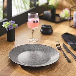 Тарілка обідня Luminarc Slate 25 см Black (V0115) - мініатюра 9