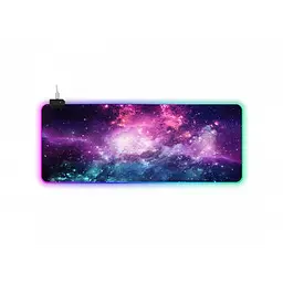 Ігрова поверхня для комп'ютерної миші та клавіатури RGB з підсвічуванням UKC килимок на стіл нековзний 80х30 см G-617