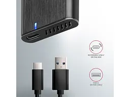 Кишеня для накопичувача AXAGON SuperSpeed+ Raw Box Black (EEM2-SBC) - мініатюра 4