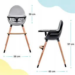 Стільчик для годування KinderKraft Fini Mint - мініатюра 9